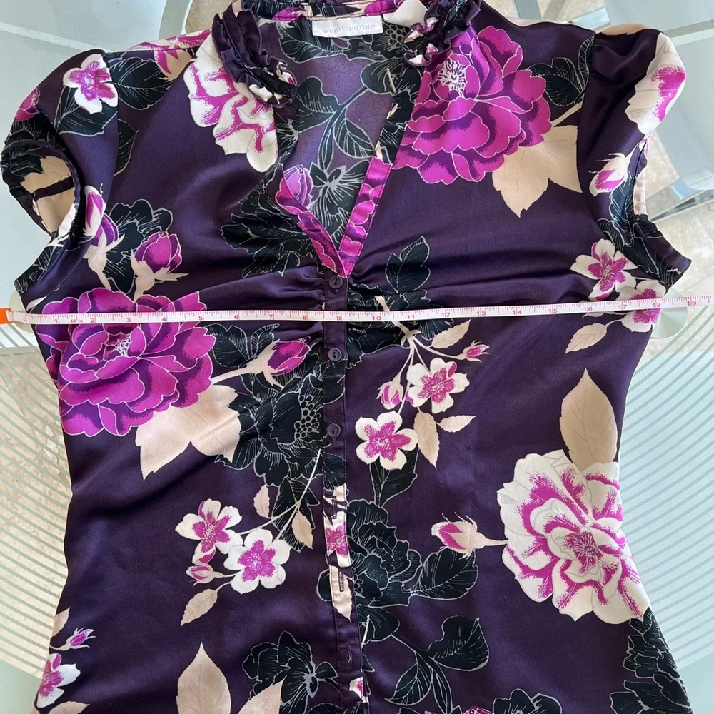 Worthington short sleeve blouse - Picture 6 of 15